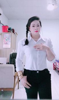 Product Review of Kinfapne-Áo Sơ Mi Đi Làm Cho Nữ, Dáng Ôm, Một Hàng Khuy, Trang Trọng, Tăng Cường Hình Ảnh Vẻ Đẹp, Polyester, Màu Trơn, Dài Tay, Trang Trọng, Cho Nơi Làm Việc from C** Ú** T**I T**G 1
