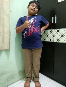 Product Review of Celana Panjang Anak Chino Katun 5-16 tahun Katun Slim-fitting Fashion Fashion from C**' 1