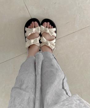 Product Review of Giày Sandanl nữ thất Nơ (3 phân )đế nhẹ ,êm chân ,đi học,đi làm đi chơi điều đẹp (mẫu chuẩn size, chân tròn thì tăng dùm shop 1 size). from c**️ 0
