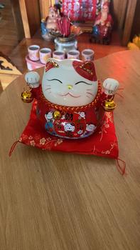 Product Review of 【Hot】 Hũ Tiết Kiệm Mèo Kèm Thảm Decor Decor Phòng Ống Heo Đựng Tiền Ống Tiết Kiệm from 𝔹** 𝕏** ** 0