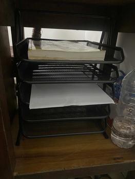 Product Review of 2-3-4-5 Layer Wire Mesh File Tray Frame Office Organizer Document Paper Tray, Magazine Case Document Tray, Document Holder [ Merchandise777 ] from t**S 0
