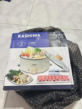 Product Review of KASHIWA หม้อไฟฟ้า KW-352 ความจุ 3 ลิตร กำลังไฟ 1000w เตาไฟฟ้า กระทะไฟฟ้า หม้อสุกี้ หม้อชาบู หม้ออเนกประสงค์ หม้อต้มไฟฟ้า from M**👬 3