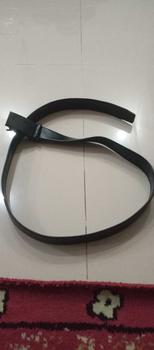 Product Review of Gesper Ikat Pinggang Pria Wanita Kulit Sintetis Hitam Polos Model Rel Otomatis Belt Karet Sabuk Sabuk from c** d**o M**e 2
