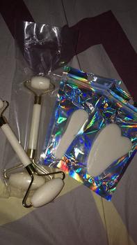 Product Review of Stone Jade Face Massage Gua Sha Massage Tool Massage Jade Roller Face Massage roll face from h**o 0