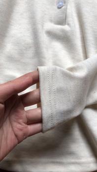 Product Review of Áo thun dài tay xẻ cúc chất thun gân Hàn dày mịn co giãn lót cotton Coolme Nữ Top from B** 0