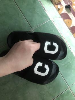 Product Review of Dép Chữ C Thêu, Dép Quai Nhung Nam Nữ Đủ Màu Đế Đúc Êm Chân from H**h N** 😜** 2