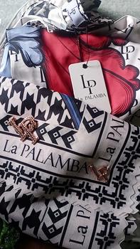 Product Review of Jeine Series (free scarf) silk digital printing Sutra by La palamba Gamis Karet Muslim Satin Pesta Dress from ن**د 0