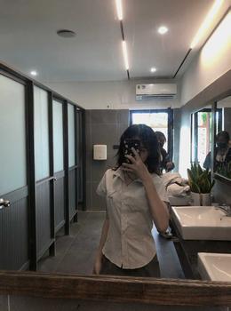 Product Review of Áo SƠ MI CHIẾT EO Buộc Nơ Có Túi Ngực Dành Cho Nữ Phong Cách Hàn Quốc - CE01 from l**0 0
