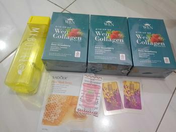 Product Review of 3 BOX WEN COLLAGEN STRAWBERRY BPOM from Y**🔥 3