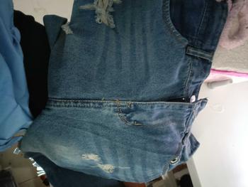 Product Review of Quần Jean Baggy Nữ BigSize Lưng Cao Rách bụi, Phong Cách Hàn Quốc, Màu Xanh Đá Đậm Rách 3006 3007 Lưng Chun Denim Pants Women from Đ** N**c 0