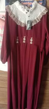 Product Review of Gamis Renda sweet lengan panjang model fashion wanita muslim modem terbaru new arrival model kekinian kombinasi brukat from P**3 0