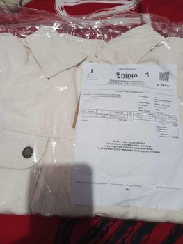 Product Review of JINISO Jaket Crop Jeans Oversize Pocket Khaki from L**8 0