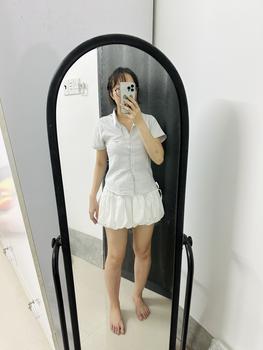 Product Review of Áo SƠ MI CHIẾT EO Buộc Nơ Có Túi Ngực Dành Cho Nữ Phong Cách Hàn Quốc - CE01 from K**a t** T**n 3