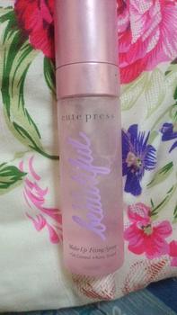 Product Review of Cute Press สเปรย์ล็อคเมคอัพ 1-2 Beautiful Makeup Fixing Spray สเปรย์ล็อคเครื่องสำให้ ติดทน เมคอัพไม่หลุด ไม่ดรอประหว่างวัน 60ml. ผิว from เ**ย 0