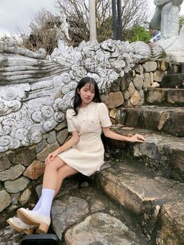Product Review of Miiushop- Váy dạ nhũ cúc đá viền tua rua from t**o m** ྀ**ི 0