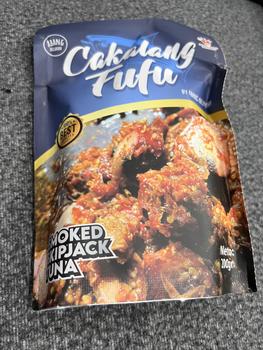 Product Review of Jarred & Packaged Foods Canned Cakalang Asap Rica  Cakalang Fufu Rica food ikan makanan  masakan  sambal  fish  instan  foods Organic pedas cakalang Spicy halal SPP-IRT from i**g 0