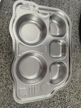 Product Review of Khay ăn dặm cho bé inox 304 cao cấp, hình peppa pig kitty gấu panda ô tô dễ thương from K**h 0