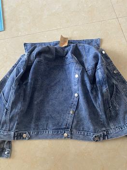 Product Review of Áo khoác jean nữ màu đen có túi ngoài phối tà chéo form croptop và vừa size 39-4kg BB Lady.Shop from Đ**h n**t 2