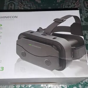 Shinecon VR Box IMAX G10 Kaca Mata Virtual Reality Glasses Headset 3D untuk Smartphone 4.7-7 Inci ABS Ergonomis Nyaman dengan Lensa Bulat dan Tali Elastis