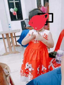 Product Review of [BrandedBaby] Baju Dress Natal Anak Perempuan Satin Printing Lengan Kutung Kids Fashion from S** Z**d S** Z**d 0