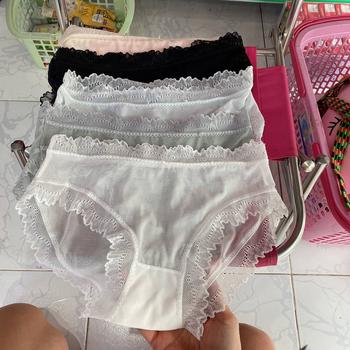 Product Review of Quần lót nữ chất ren tơ mềm mai thoải mái siêu thoáng mát QR07 Women from M**u 2