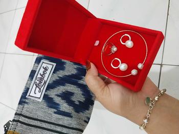 Product Review of ANTING MUTIARA RANGKA SLVR ASLI MUTIARA LOMBOK DAPAT SERTIFIKAT from l**i 1