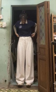 Product Review of Quần Jeans  Suông Nữ Xếp Ly Hai Cạp Kép Phối Túi Trước Chất Jeans Đẹp Pants Women from i**️ 0