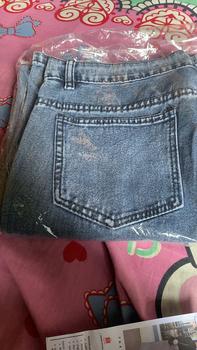 Product Review of Highwaist Loose Jeans Cargo Abu / Celana Panjang Wanita Polos Cewek Korean from S**e 0