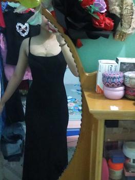 Product Review of D08 - ĐẦM 2S ĐUÔI CÁ THUN LỤA Nữ Dress from M**💗 0