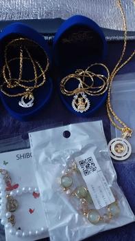 Product Review of ยกเซตสร้อยคอกังหันล้อมเพชร หมุนได้ (นำโชคทุกๆด้าน-การเงิน-การงาน-ความรัก-สุขภาพ นำพาสิ่งที่ดีมาสู้เจ้าของ) from ค**) 0