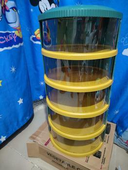 Product Review of HD Food Storage Stackable Plates Food Tray Temperature Sliding Door Dust and Insect Resistant Container Cover from #**🥰 3