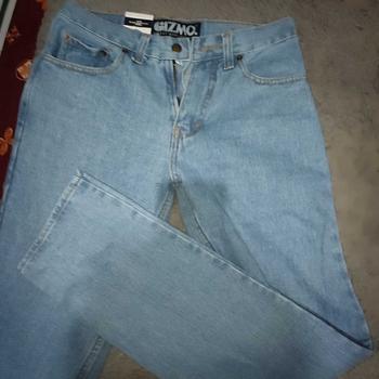 Product Review of Gizmo - Celana Jeans Reguler Bioblitz pria loose fit jumbo big keren Denim Nyaman from u**3 3