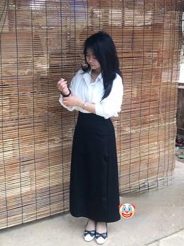 Product Review of Chấn váy chữ A dáng suông dài xẻ tà sau, chân váy bút chì nữ, váy thiết kế women from M**h T** ** 3