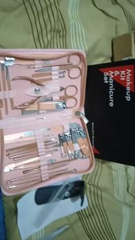 Product Review of Manicure Set 32 in 1 Alat perawatan kuku 1 Set isi 32pcs Set Manikur Perawatan Kuku gunting nail tangan Kotoran Mempercantik from M** M** 0