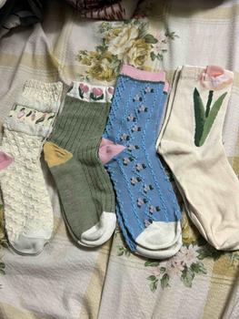 Product Review of Tất Nữ, 4 Đôi, Xu Hướng Hoa Phong Cách Hàn Quốc, Tất Cotton Thường Ngày Cho Bé Gái, Xếp Nếp, Xếp Ly, Dễ Thương Và Ngọt Ngào, Thoáng Khí, Tất Phi Hành Đoàn Kawaii Cho Bé Gái from T** h** n** n** B**g 0