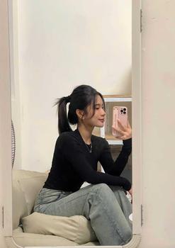 Product Review of Quần Jean Nữ Ống Suông Cạp Cao Dáng Dài, Quần Bò Nữ Ống Rộng Lưng Cao Chất Jean Demin from n**6 2