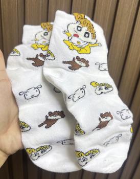 Product Review of ถุงเท้าผู้หญิง ลายดินสอสีชินจัง ถุงเท้าสั้น ถุงเท้าผ้าฝ้ายอนิเมะน่ารัก ถุงเท้ายาวผู้หญิงแฟชั่น from R**η Ͼ**Ͽ 0