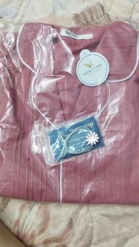 Product Review of Bộ Ngủ Đồ Bộ Pyjama Cổ Vets Quần Dài Aó Hai Túi Gấu Vải Đũi Gân Mềm Nhẹ from P**m 0