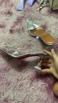 Product Review of (FORM NHỎ- LẤY LÊN 1 SIZE)Giày cao gót phale đá mặt trời bít mũi 9cm/7cm HALEY STORE mika trong suốt đi chơi đi tiệc đi làm đám cưới kỉ yếu from E**n 2