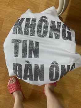 Product Review of Áo Phông Unisex (KHÔNG TIN ĐÀN ÔNG/ĐÀN BÀ) Hình In Nhũ Kim Tuyến - Chất Poly Mịn Form Rộng Thụng Siêu Hot Hit 2024 aothun  basic from L**h 0