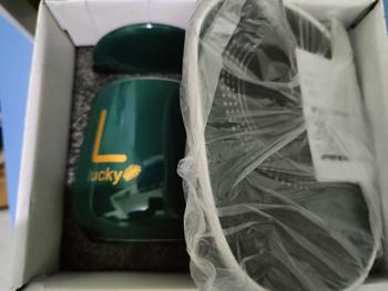 Product Review of VISHAL Mug Cangkir Elektrik Set  55 Derajat Penghangat Kopi Gelas Mewah Keramik Listrik dan Sendok VS-1847 from j**i 2