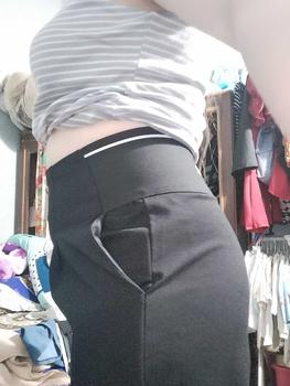 Product Review of Quần bigsize nữ cạp cao form baggy chất umi co giãn 4 chiều mặc thoải Pants Nhung Women from D**a 0