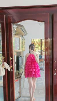 Product Review of S145 Set váy yếm tơ xếp ly nhiều tầng buộc nơ lưng (có kèm quần)- MITRUC Women set  babydoll from m** p**g 0