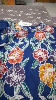 Product Review of gamis encim pita  LD 110-120 | busui friendly | gamis batik cap colet premium rayon candi mekar Muslim Dress Wanita from M**A 0