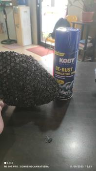 Product Review of KOBY ANTI RUST SPRAY / DE-RUST LUBRICATING SPRAY 450ML INSTANT PENETRATION FOR HOME / INDUSTRIAL / AUTOMOTIVE / MOTORCYCLE APPLICATION 1PC from S**a 1