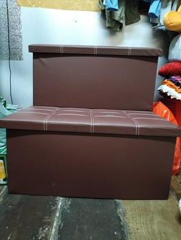 Product Review of ghế hộp Phân lưu trữ Ghế hộp đựng đồ đa năng 2 trong 1 - Gấp gọn chắc chắn và tiện lợi, Hộp lưu trữ Ghế sofa Lắp Ráp from m**9 0