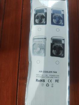 Product Review of 3 in 1 พัดลม USB fan มินิพัดลมแบบพกพาความชื้นป้องกันการอบแห้งเครื่องฟอกอากาศสเปรย์คูลเลอร์ที่มี ไฟ LED 7 สี Type-C from n**n 1