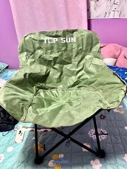 Product Review of Okay เก้าอี้กลางแจ้ง Top Sun เก้าอี้สนาม ทรงอ้วน โอบรับทุกสรีระ รับน้ำหนักได้สูงสุด 150 กิโลกรัม เก้าอี้พกพาพับได้ เก้าอี้ชายหาด เก้าอี้ปิคนิค เก้าอี้เดินป่า Camping Chair from เ**i 3