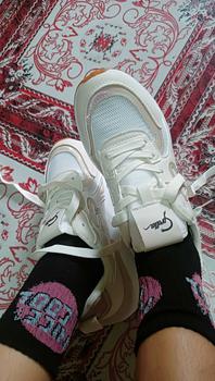 Product Review of COROLLA  White Casual Sneakers - Stylish Korean Rubber Shoes for Women from m**g ** 1