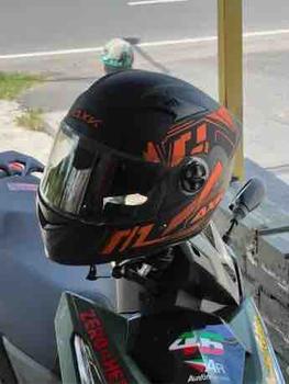 Product Review of Helmet With ICC Sticker Helmet Motorcycle Full Face HD Electroplating Color Lenses 190° Large Field of View. Unobstructed view. Riding is safer.Full Face Helmet Motorcycle Helmet for Men Full Face Helmet for Motorcycle Road Racing Helmet from m**o 1